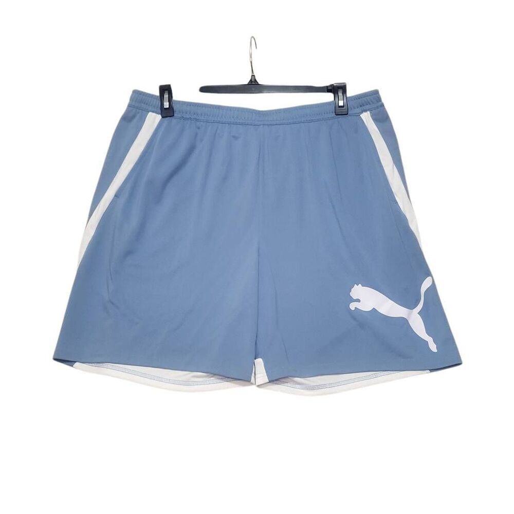 PUMA Train All Day 8" Knit Short Men's XXL Zen Blue Signature Logo ActiveWear